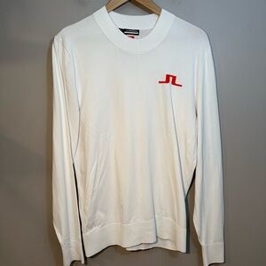 J. Lindeberg Gus Knitted Sweater JL White Men's Large